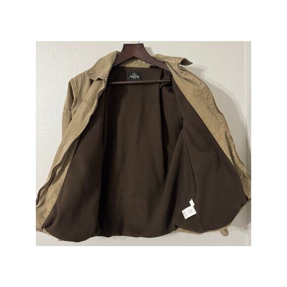 Redhead Tan Canvas Fleece Lined Zip Front Jacket Size‎ Medium - Picture 2 of 11
